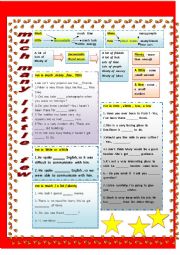 English Worksheet: MACH / MANY / FEW / LITTLE 