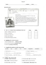 English Worksheet: Diagnose