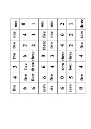 Number Dominoes (with numbers and written numbers)