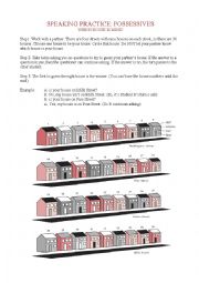 English Worksheet: Possessives Speaking Practice