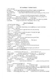 English Worksheet: English Conditionals