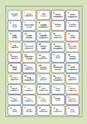 English Worksheet: WORD FORMATION BOARD GAME 2