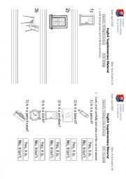 English Worksheet: Classroom objects