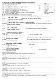 English Worksheet: Modals