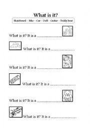 English Worksheet: TOYS