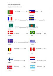 English Worksheet: Nationalities