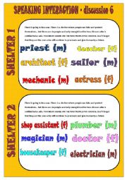 English Worksheet: Speaking interaction - discussion 6 (6)