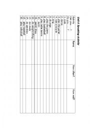 English Worksheet: Can you and How well? 