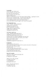 English Worksheet: vegetables
