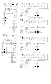 English Worksheet: Crossword