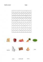 food wordsearch