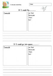 English Worksheet: Extending Sentences using Connectives