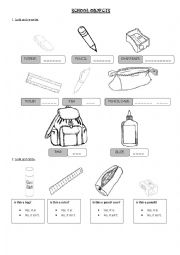 school objects 