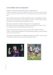 English Worksheet: lionel messi