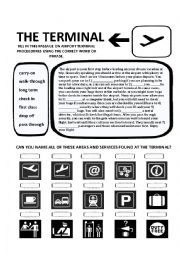 English Worksheet: THE TERMINAL WORKSHEET