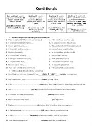 English Worksheet: Conditionals