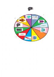 English Worksheet: spin the wheel
