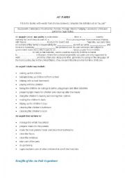 English Worksheet: Au Pair