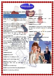 English Worksheet: ratatouille