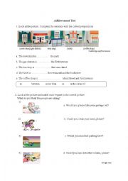 English Worksheet: asking for direction