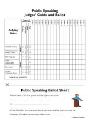 Presentations - Judges Ballot