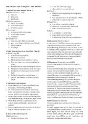 English Worksheet: Dr Jekyll and Mr Hyde Worksheet