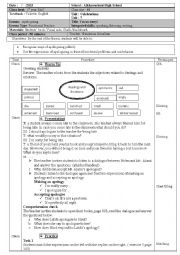 English Worksheet: Apologizing