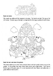English Worksheet: Happy Easter!
