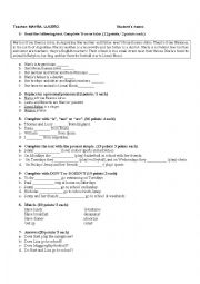English Worksheet: Verb to be and Present Simple