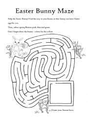 Easter Bunny Maze