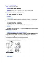 English Worksheet: lesson plan stars pastimes 9th