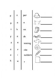 simple spelling match phonics