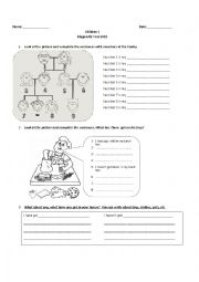 English Worksheet: Happy Street 1 Revision