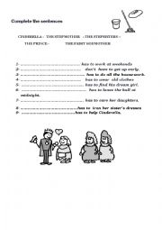 English Worksheet: cinderella