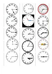 English Worksheet: the time