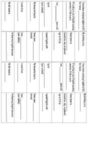 English Worksheet: giveaway cards