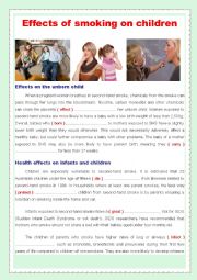 Effects of smoking on children