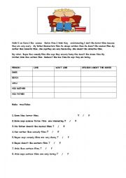 English Worksheet: movie