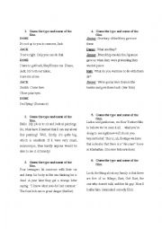 English Worksheet: film genres