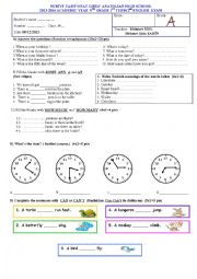 Grammar Worksheet mixed