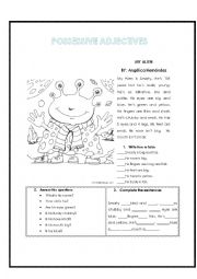 English Worksheet: My alien 