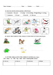 English Worksheet: worksheet