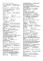 English Worksheet: general revision for 8 th classes