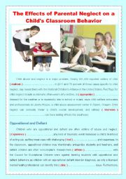 English Worksheet: The Effects of Parental Neglect on a Childs Classroom Behavior