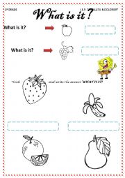 English Worksheet: Whats it?