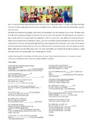 English Worksheet: Glee - This time