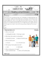 English Worksheet: Simple present vs present continuous