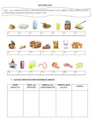 English Worksheet: LABEL THE FOOD