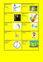 English Worksheet: Past simple - cards