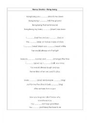 English Worksheet: Past Simple Practice - Nancy Sinatra song